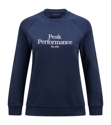 Pullover Peak Performance Original Crew Damen Blue Shadow