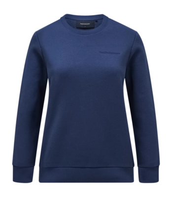 Pull Peak Performance Women Original Small Logo Crew Blue Shadow