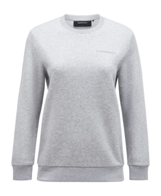 Pull Peak Performance Women Original Small Logo Crew Med Grey Melange