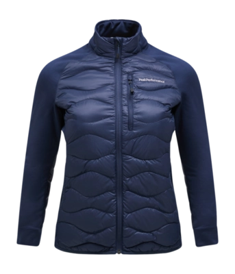 Jas Peak Performance Women Helium Down Hybrid Jacket Blue Shadow