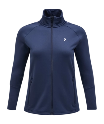 Zip Sweatshirt Peak Performance Women Rider Zip Jacket Blue Shadow