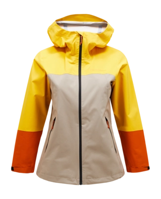 Jas Peak Performance Women Trail Hipe Shell Jacket Pure Gold Avid