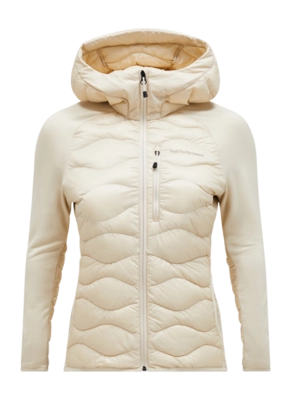 Jacke Peak Performance Helium Down Hybrid Hood Damen Sand Fog