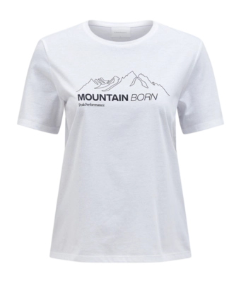T-Shirt Peak Performance Women Explore Graphic Tee White Black