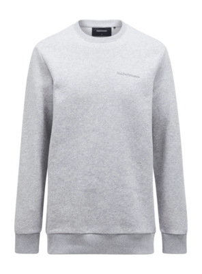 Jumper Peak Performance Men Original Small Logo Crew Med Grey Melange