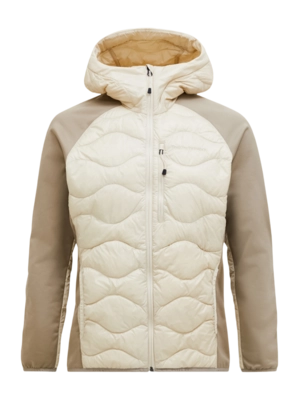 Jacke Peak Performance Helium Down Hybrid Hood Herren Sand Fog / Avid Beige
