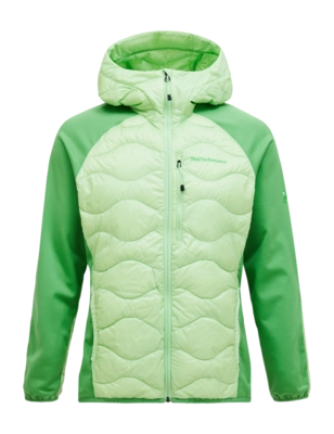 Jacke Peak Performance Helium Down Hybrid Hood Herren Vivid Green / Peppermint