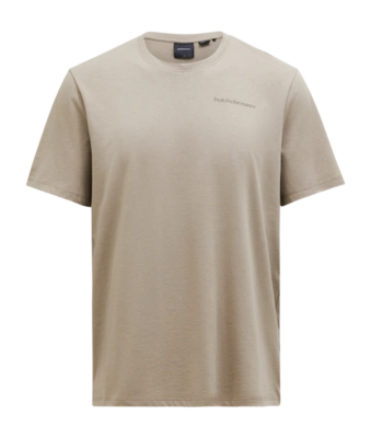 T-shirt Peak Performance Homme Explore Logo Tee Avid Beige