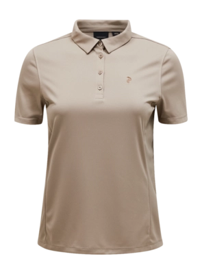 Polo Shirt Peak Performance Women Alta Avid Beige