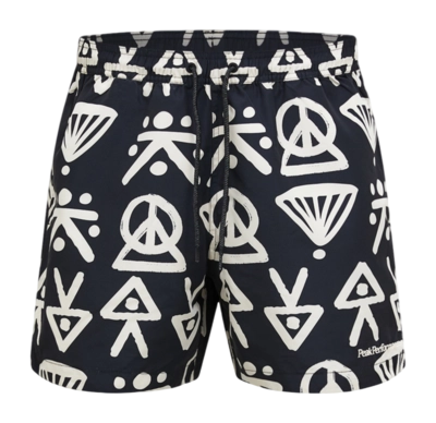Badehose Peak Performance Graphic Herren Black / White