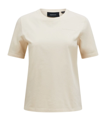 T-Shirt Peak Performance Women Original Small Logo Tee Sand Fog