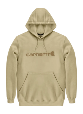 Hoodie Carhartt Men Signature Logo Sweatshirt Beach Heather