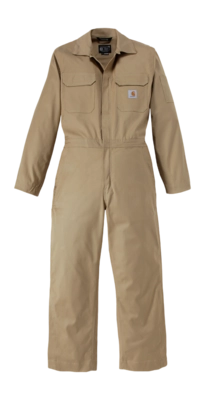 Werkoverall Carhartt Men Rugged Flex Canvas Coverall Dark Khaki