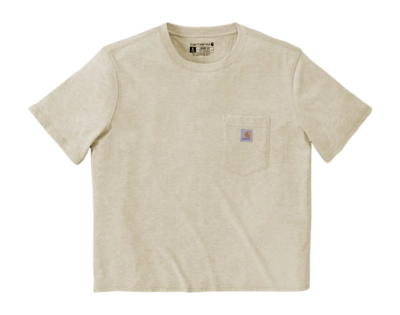 T-Shirt Carhartt Women Lightweight S/S Crewneck Oat Milk Heather