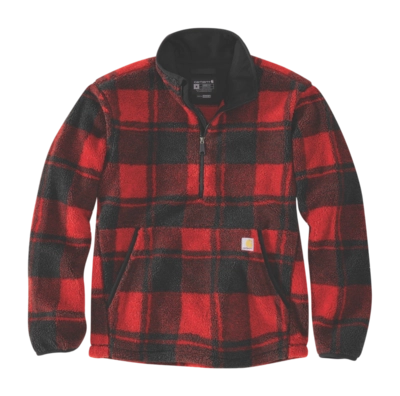 Pullover Carhartt Fleece Pullover Herren Crabapple / Black Plaid