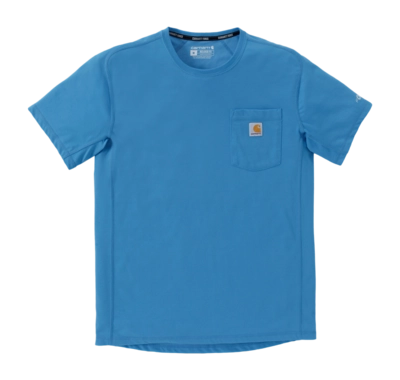 T-Shirt Carhartt Men Force Pocket S/S Engineer Blue Heather