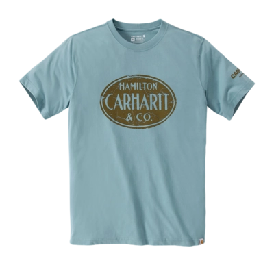 T-Shirt Carhartt Homme Streetcar Graphique M/C Été Bleu