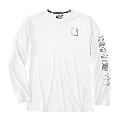 Longsleeve Carhartt Men Force Sun Defender L/S White