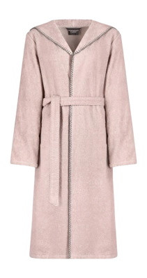 Dressing Gown Cawö Home Women 6219 Hood Powder