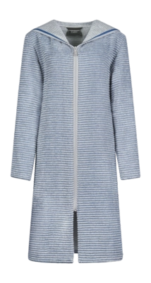 Badjas Cawö Home Women 6222 Capuchon & Rits Capri