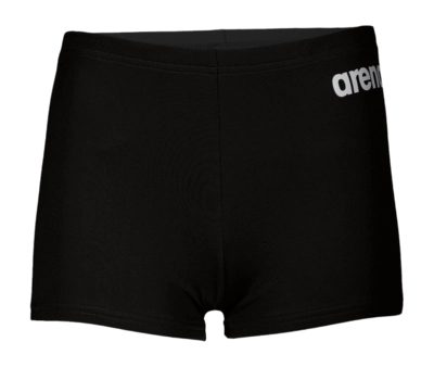 Badehose Arena Team Swim Short Solid Kinder Black White