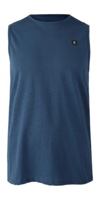 Singlet Vest Brunotti Men Malaku Slub Night Blue