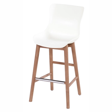 Barstoel Hartman Sophie Teak Dining Vintage Brown White (set van 2)