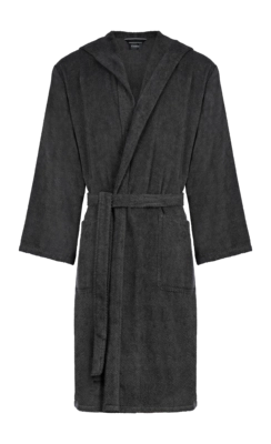Bademantel Cawö Home 5623 Kapuze Herren Basalt