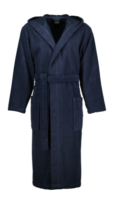 Bademantel Cawö Home 842 Kapuze Herren Blue