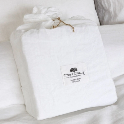 Laken Town&Country 100 % Linnen White