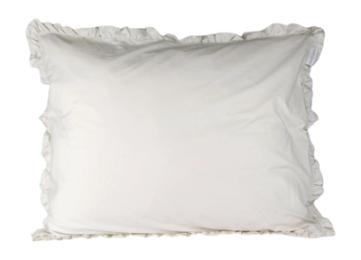 Kussensloop Town&Country Frilled Percale Offwhite