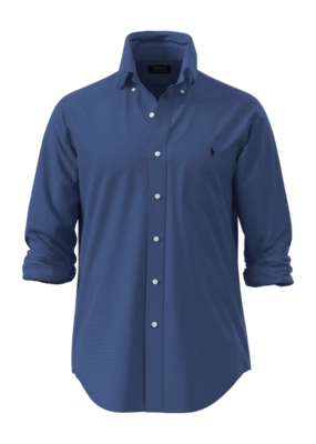 Overhemd Ralph Lauren Men Garment Dyed Oxford Shirt Channel Blue