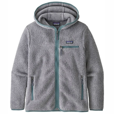 Zip Sweatshirt Patagonia Women's Retro Pile Hoodie Salt Grey