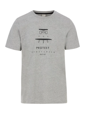 T-Shirt Protest Men Prtandros Dark Grey Melee