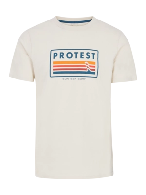 T-Shirt Protest Homme Prtbarn Kit Offwhite
