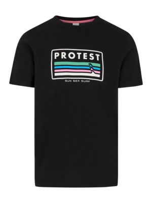 T-Shirt Protest Homme Prtbarn True Black