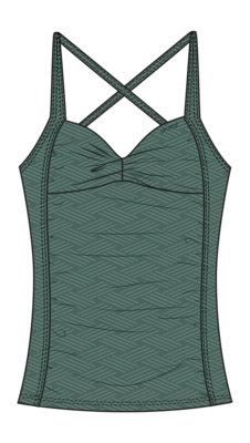 Tankini Protest Mixluscia Top Veggie Damen Green