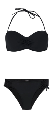 Maillot 2 Pièces Protest Femme Prtgemini Bandeau True Black