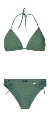 Maillot 2 Pièces Protest Femme Prtgrip Triangle Veggie Green
