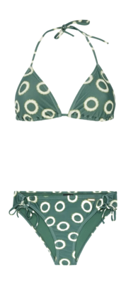 Bikini Protest Prthair Triangle Damen Veggie Green