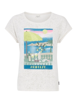 T-Shirt Protest Femme Prtelles 25 Kit Offwhite
