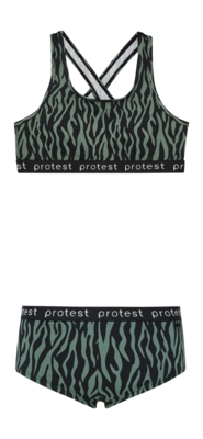 Bikini Protest Girls Prtmonica Veggie Green