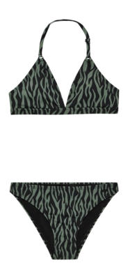 Bikini Protest Girls Prtaniston Triangle Veggie Green