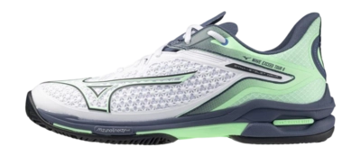 Tennisschoen Mizuno Unisex Wave Exceed Tour 6 CC White India Ink Neo Mint