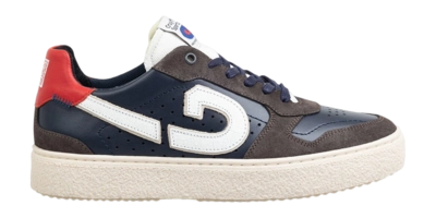 Cruyff Sports Footwear Slice Leather Suede Navy Grey Red