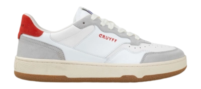 Cruyff Sports Footwear Delux Pro Soft Tumbled Suede White Blue Red