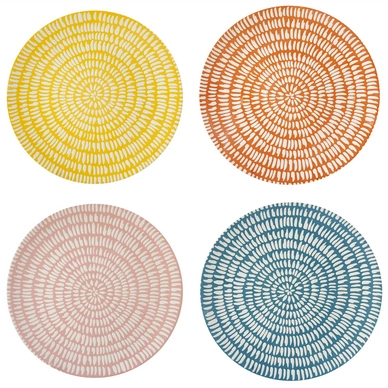 Dinerbord POLSPOTTEN Seeds 26 cm (Set van 4)
