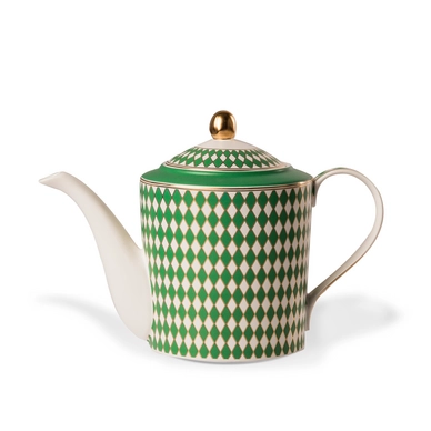 Theepot POLSPOTTEN Chess Green