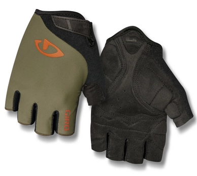 Fietshandschoen Giro Men Jag Olive Deep Orange