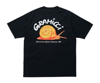 T-Shirt Gramicci Unisex Snail Tee Vintage Black